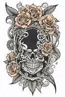 Blackout tattoo design idea
