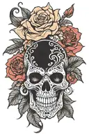 Blackout tattoo design idea