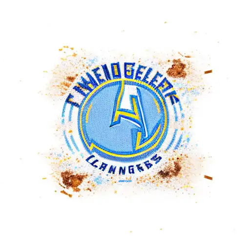 Los Angeles Chargers Logo with Coffee tattoo design idea