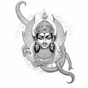 kali goddess tattoo design idea