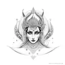 kali goddess tattoo design idea
