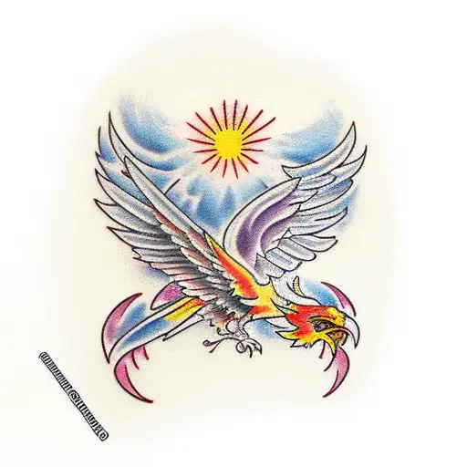 Phoenix tattoo design idea