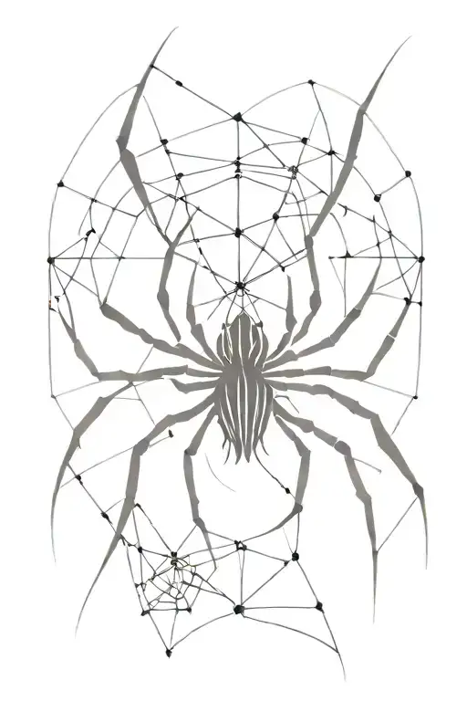 gothic tribal with a spider tattoo design idea