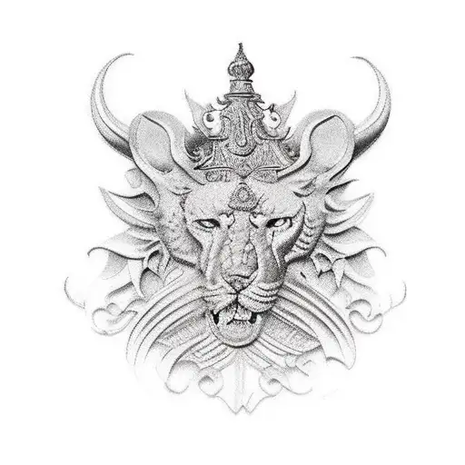 medalha de Sao Bento tattoo design idea