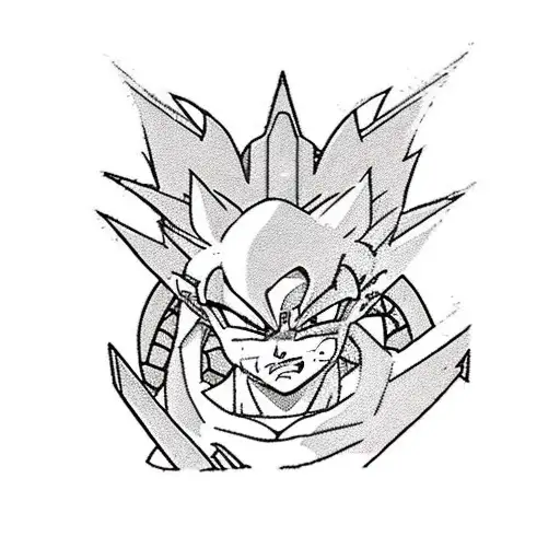 Incorporate elements from Sailor Moon, Dragon Ball Z, and Pokemon into a dynamic sleeve tattoo that tells a story of a hero's journey tattoo design idea