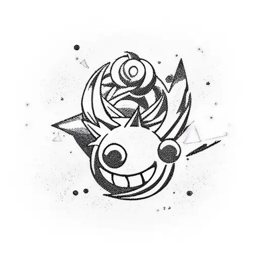 incorporate elements from sailor moon, dragonball z, and Pokémon into a dynamic sleeve tattoo tattoo design idea