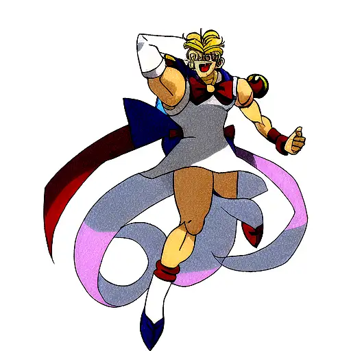 incorporate elements from sailor moon, dragonball z, and Pokémon into a dynamic sleeve tattoo tattoo design idea