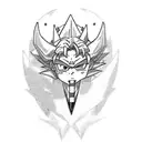 Incorporate elements from Sailor Moon, Dragon Ball Z, and Pokemon into a dynamic sleeve tattoo that tells a story of a hero's journey tattoo design idea