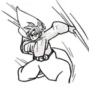 incorporate elements from sailor moon, dragonball z, and Pokémon into a dynamic sleeve tattoo tattoo design idea