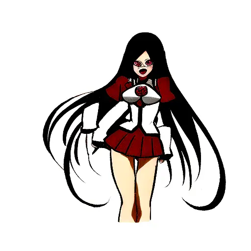 nerdy black girl Erza Scarlet cosplay tattoo design idea