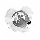 lunar eclipse  tattoo design idea