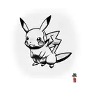 pikachu on a surfboard tattoo design idea