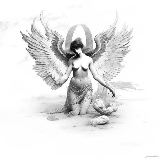 YICCA | Fallen Angel Black And White - Ingo Klotz