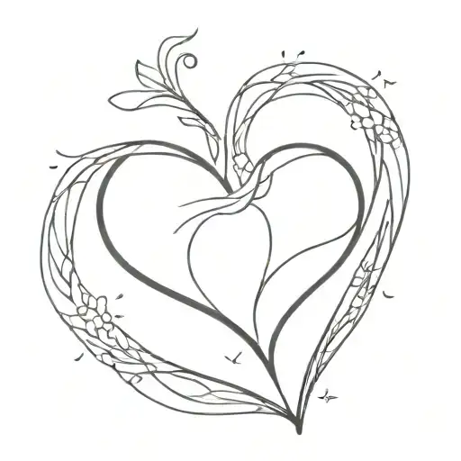 heart symbolizing love tattoo design idea
