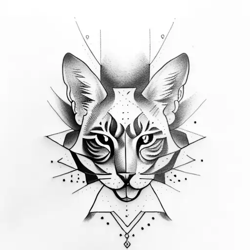 Create a tattoo symbolizing the harmony of animals and nature, without depicting them directly tattoo design idea