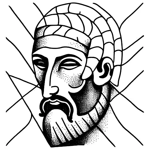 saint Joseph terror of demons tattoo design idea