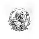 saint Sebastian  tattoo design idea