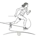 track and field transformed tattoo design idea