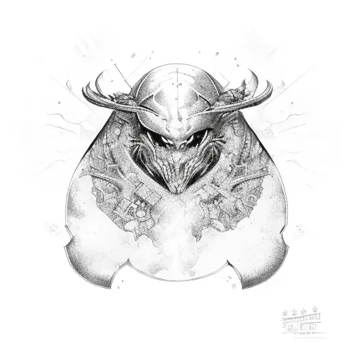 burning chest tattoo design idea