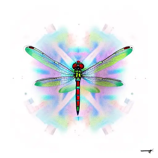 Dragonfly tattoo design idea