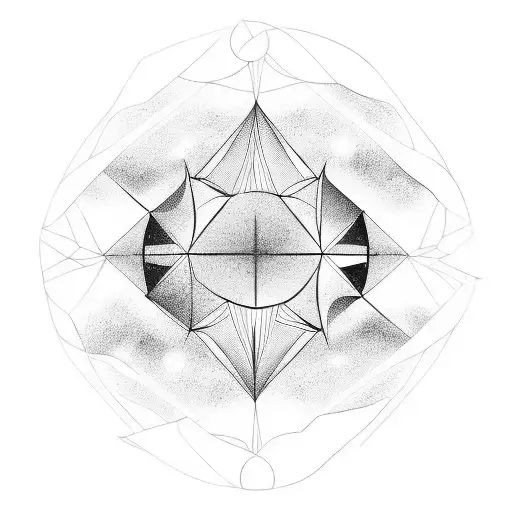 time space bending tattoo design idea