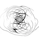 time space bending tattoo design idea