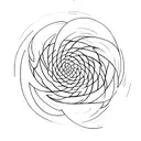 time space bending tattoo design idea