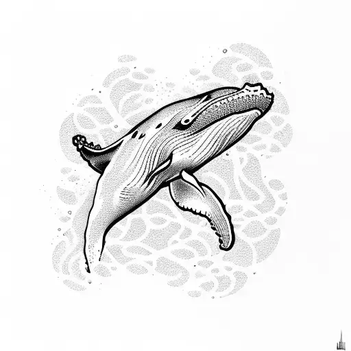 whale tail tattoo design idea
