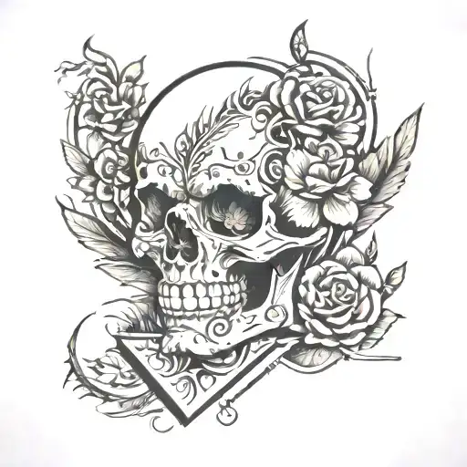 Sales graph transforming tattoo design idea