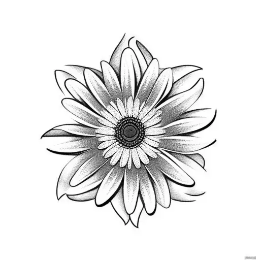Gerber Daisy tattoo design idea