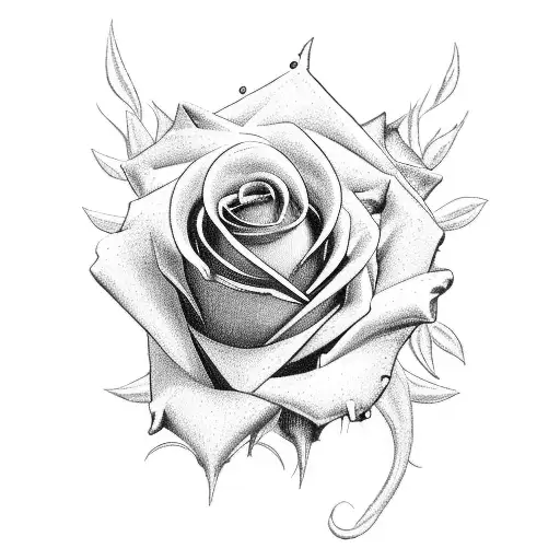 two barrel reolver from called "blue rose" devil may cry, that turns into a rose at the grip tattoo design idea