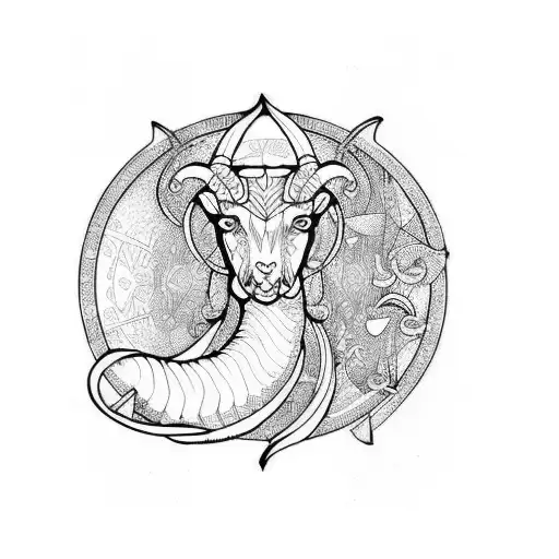 aries aquarius libra scorpio tattoo design idea