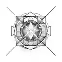 aries, aquarius, libra and scorpio combination tattoo design idea