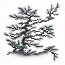 Pine Tree tattoo design idea