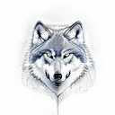 Wolf Snarling in a Hand tattoo design idea