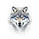 Wolf Snarling in a Hand tattoo design idea