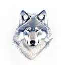 Wolf Snarling in a Hand tattoo design idea