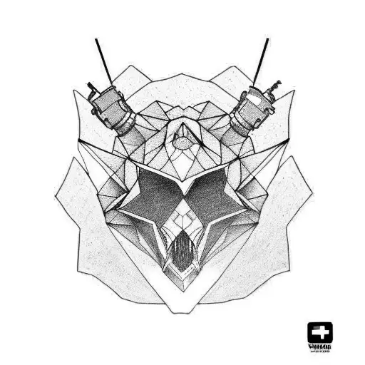 techno music tattoo design idea