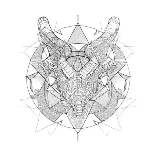 techno tattoo design idea