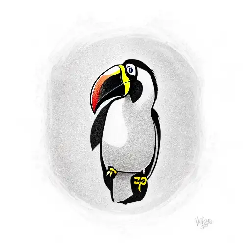 a toucan tattoo design idea