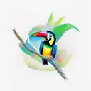 a toucan tattoo design idea