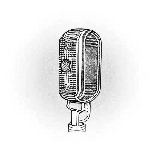 microphone for events wireless tattoo design idea