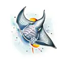 manta ray tattoo design idea