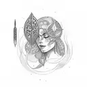 Esmé in ogham script tattoo design idea