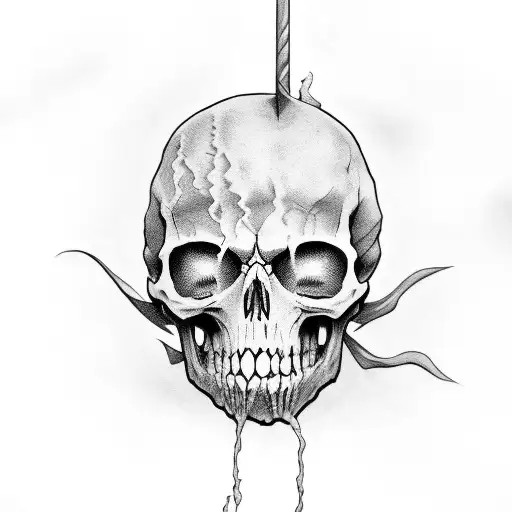 death eater mark with the word "jesse" hidden inside tattoo design idea