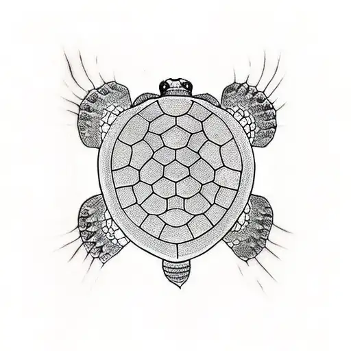 Turtle tattoo design idea