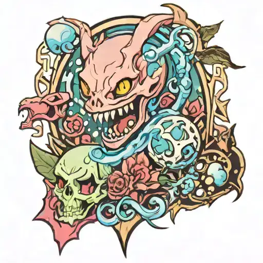 the time I got reincarnated at a slime  tattoo design idea