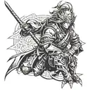 raiden shogun genshin impact tattoo design idea