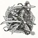 raiden shogun genshin impact tattoo design idea