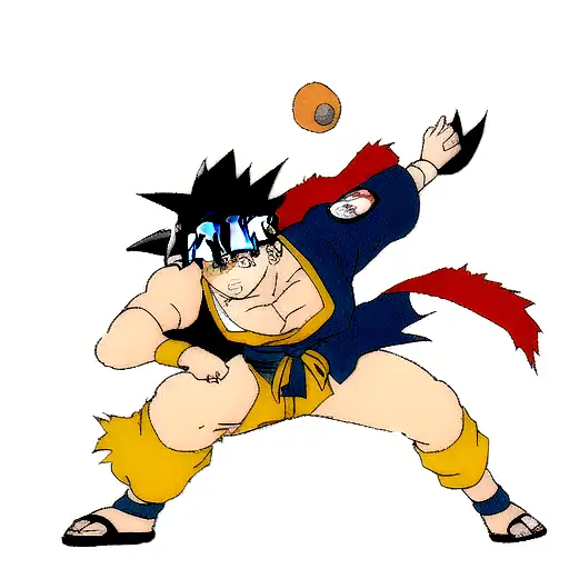 naruto gutz goku  tattoo design idea